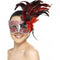 Carninal Angel Masquerade Colombina Crackle Effect Red Eyemask