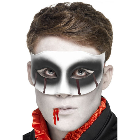 Zombie Masquerade Eyemask With Blood Drip