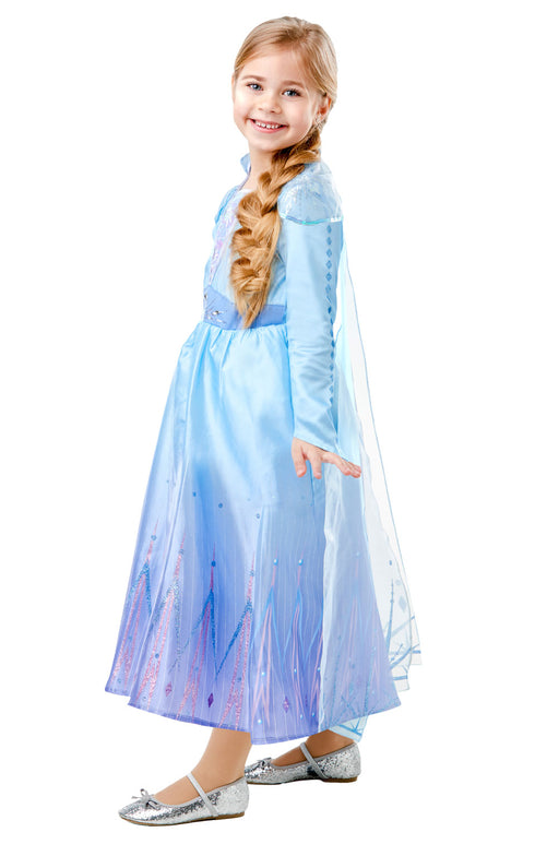 Official Deluxe Elsa Frozen 2 Travel Girls Costume
