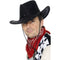 Suede Look Cowboy Hat Black