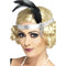 Satin Charleston Silver Headband