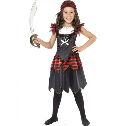 Pirate Skull and Crossbones Girl Costume