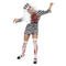 Zombie Convict Costume Black & White Dress