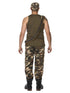 Deluxe Khaki Camo Costume, Male, Khaki Green