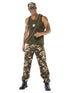 Deluxe Khaki Camo Costume, Male, Khaki Green