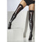 Skeleton Print Thigh High Stockings