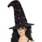 Witch Hat with Stars Black and Pink