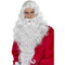 Santa Dress Up Kit, White, with Wig & Beard