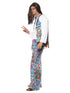 Groovy Hippie Costume, Multi-Coloured