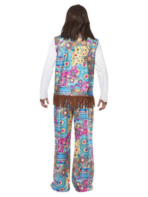 Groovy Hippie Costume, Multi-Coloured