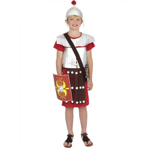 Roman Soldier Kids Costume, Red