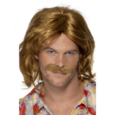 70's Super Trouper Wig & Moustache