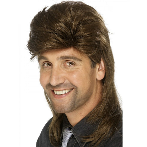 Mullet Wig, Brown