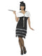 Flapper 20s Costume BLACK AND WHITE