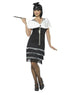 Flapper 20s Costume BLACK AND WHITE