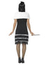 Flapper 20s Costume BLACK AND WHITE