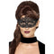 Embroidered Lace Filigree Black Eyemask