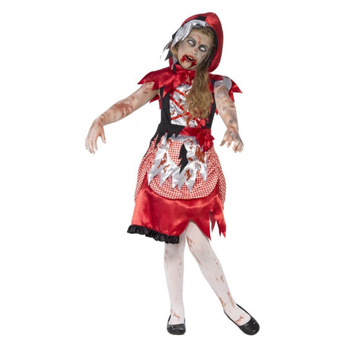 Zombie Miss Hood Kids Costume