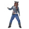Deluxe Wolf Warrior Costume with Hooded Top