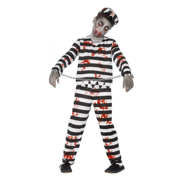 Zombie Convict Costume, Black