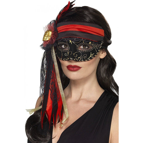 Masquerade Pirate Eyemask Black