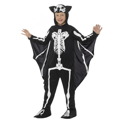 Bat Skeleton Kids Costume - Black