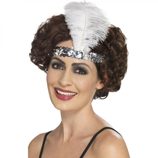 Flapper Headband Silver