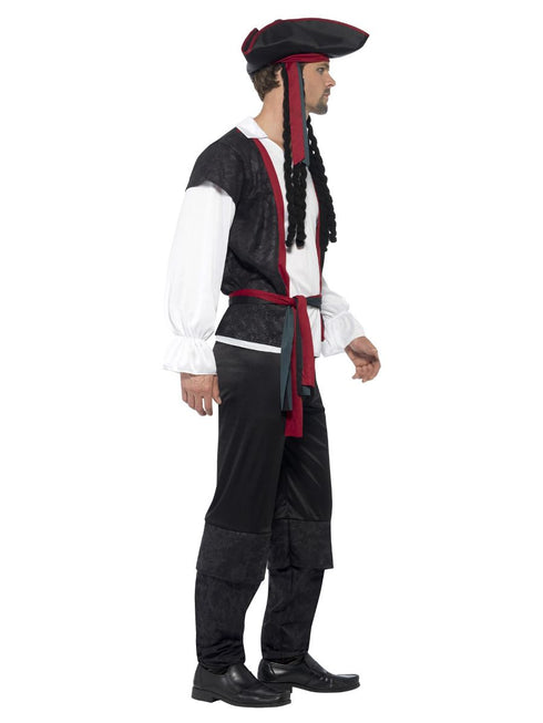 Aye Aye Pirate Captain Costume, Black