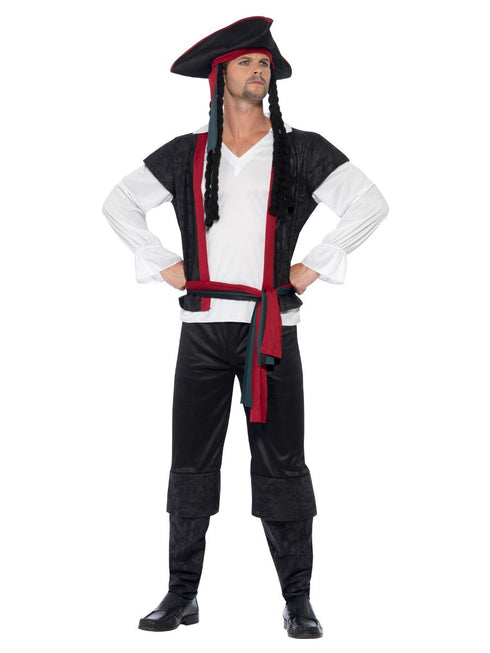 Aye Aye Pirate Captain Costume, Black