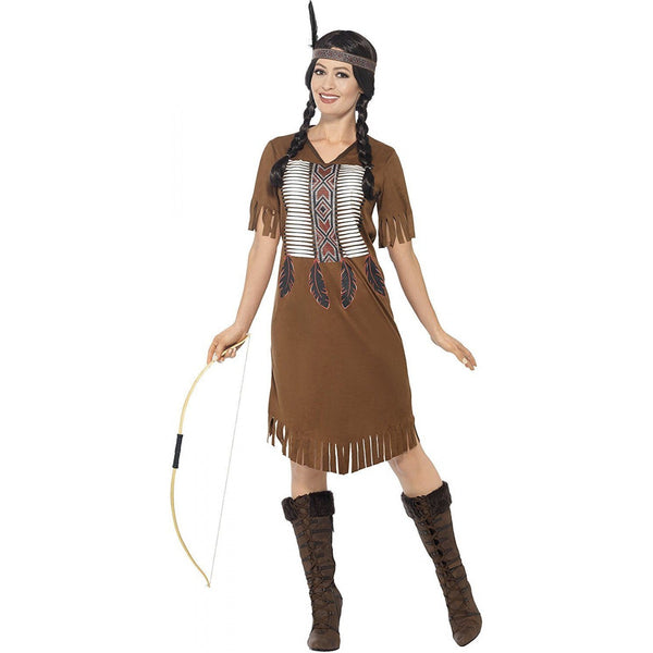 Native American Inspired Warrior Princess Costume Brown