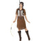 Native American Inspired Warrior Princess Costume Brown