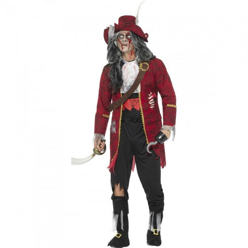 Deluxe Zombie Pirate Captain Costume