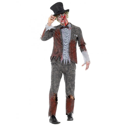 Deluxe Groom Costume Grey