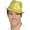 Light Up Sequin Trilby Hat Gold