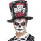 Day of the Dead Skull Rose Top Hat