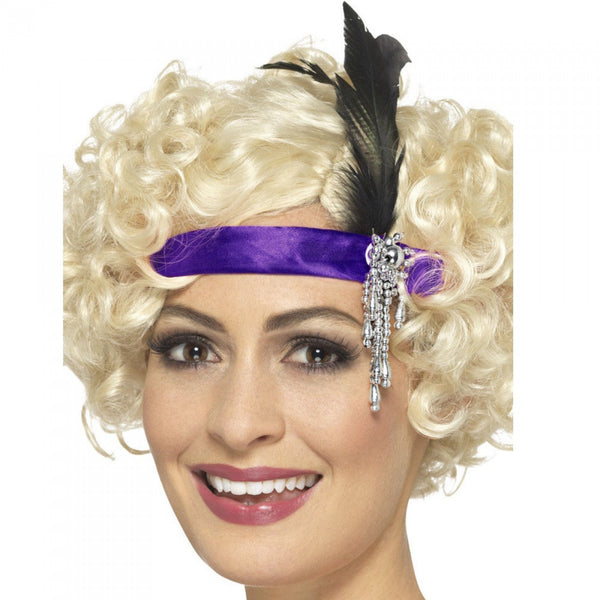 Satin Charleston Purple Headband