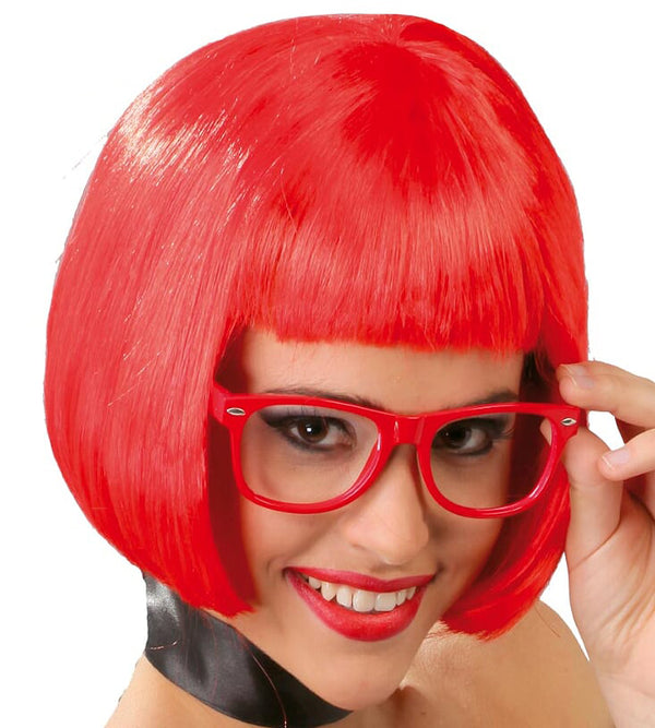 Red Half-length Wig