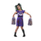 Dark Cheerleader Costume, Purple & Black