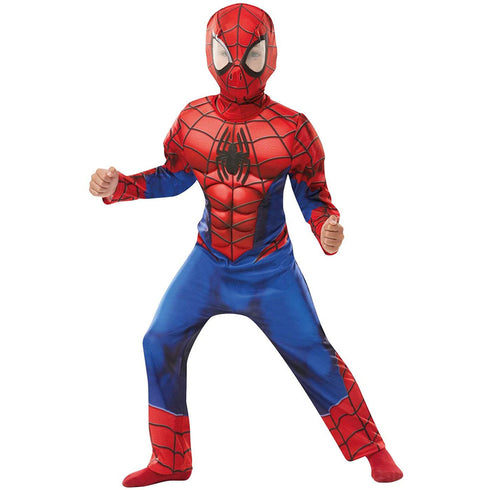 Marvels Avengers Spiderman Deluxe Kids Superhero Costume