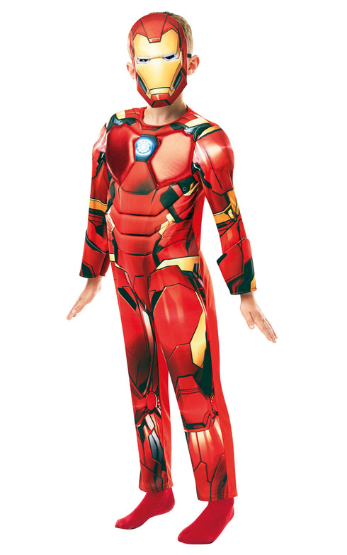 Official Marvel Avengers Deluxe Iron Man Kids Costume