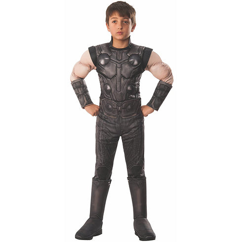 Marvels Avengers Infinity War Thor Deluxe Kids Superhero Costume