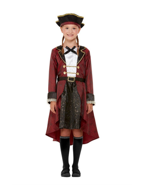 Girls Deluxe Swashbuckler Pirate Costume