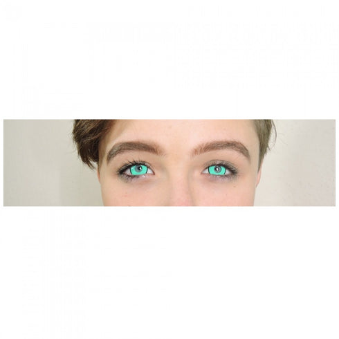 Mesmereyez Eggy Weg UV Green Coloured Contacts