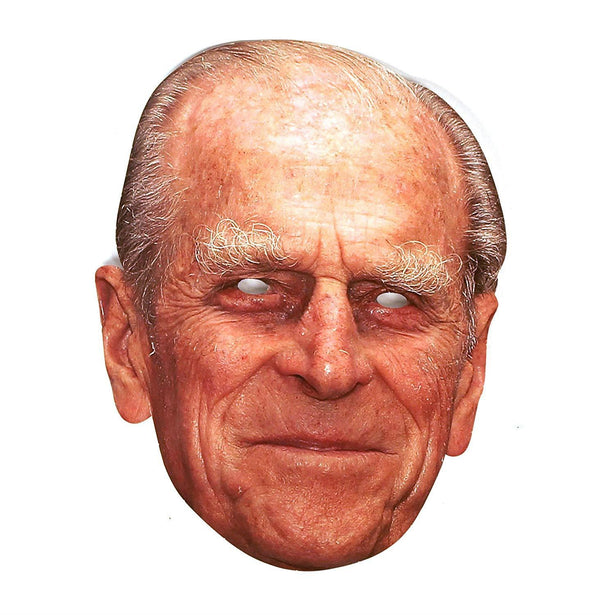 Prince Phillip Full Face Cardboard Mask Queen's Jubilee