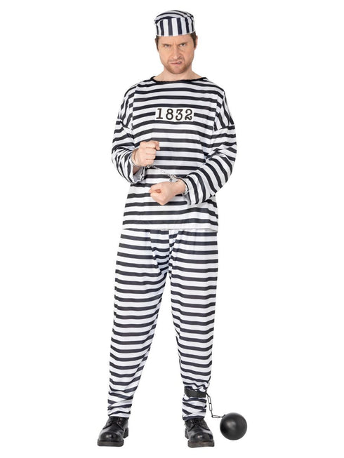 Convict Costume, Black & White