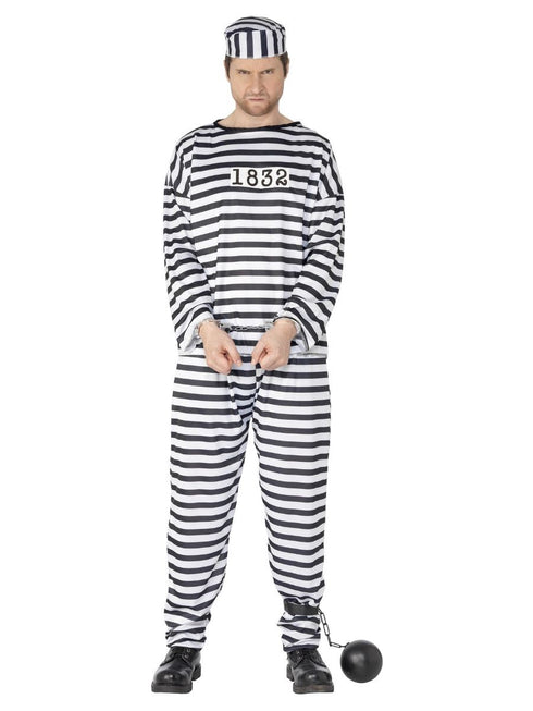 Convict Costume, Black & White