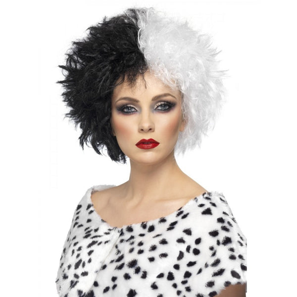 Evil Madam Wig Black and White