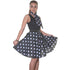 1950s Polka Dot Spotty Poodle Skirt (Black/White)