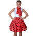 1950s Polka Dot Spotty Poodle Skirt (Red/Black)