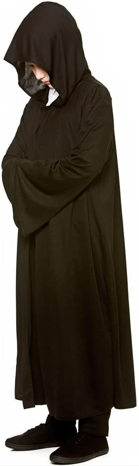 Kids Hooded Robe - Black
